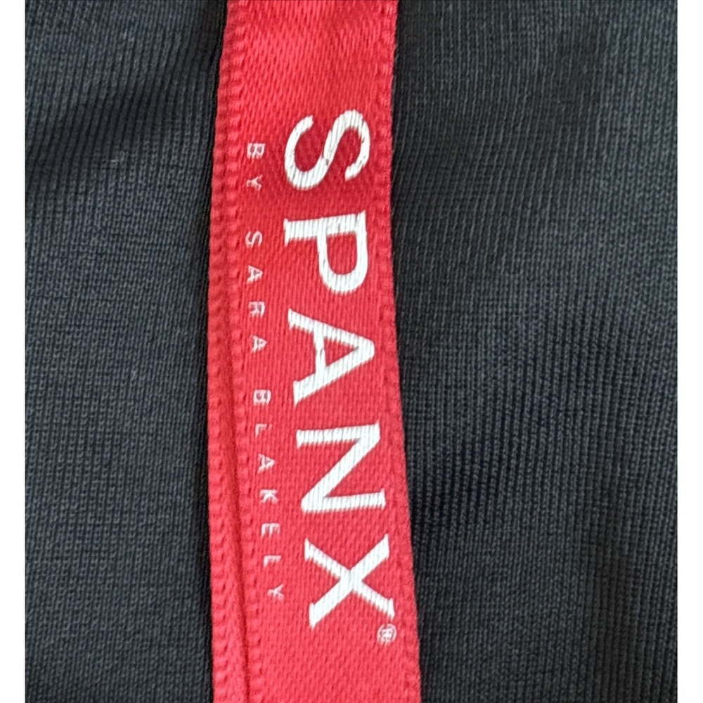 Spanx Women's L Black Faux Leather Shine Bodycon Ankle Pants Shapewear‎ Leggings - Picture 2 of 15